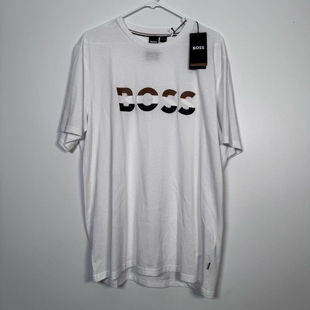HUGO BOSS White Logo T-Shirt
